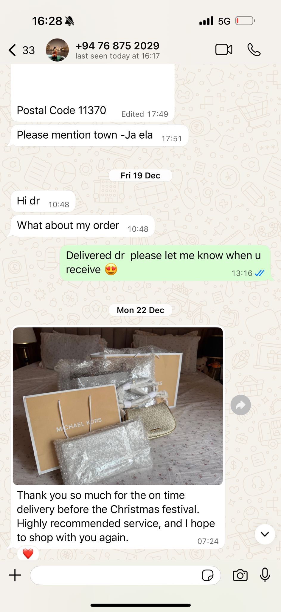 Customer feedback 5