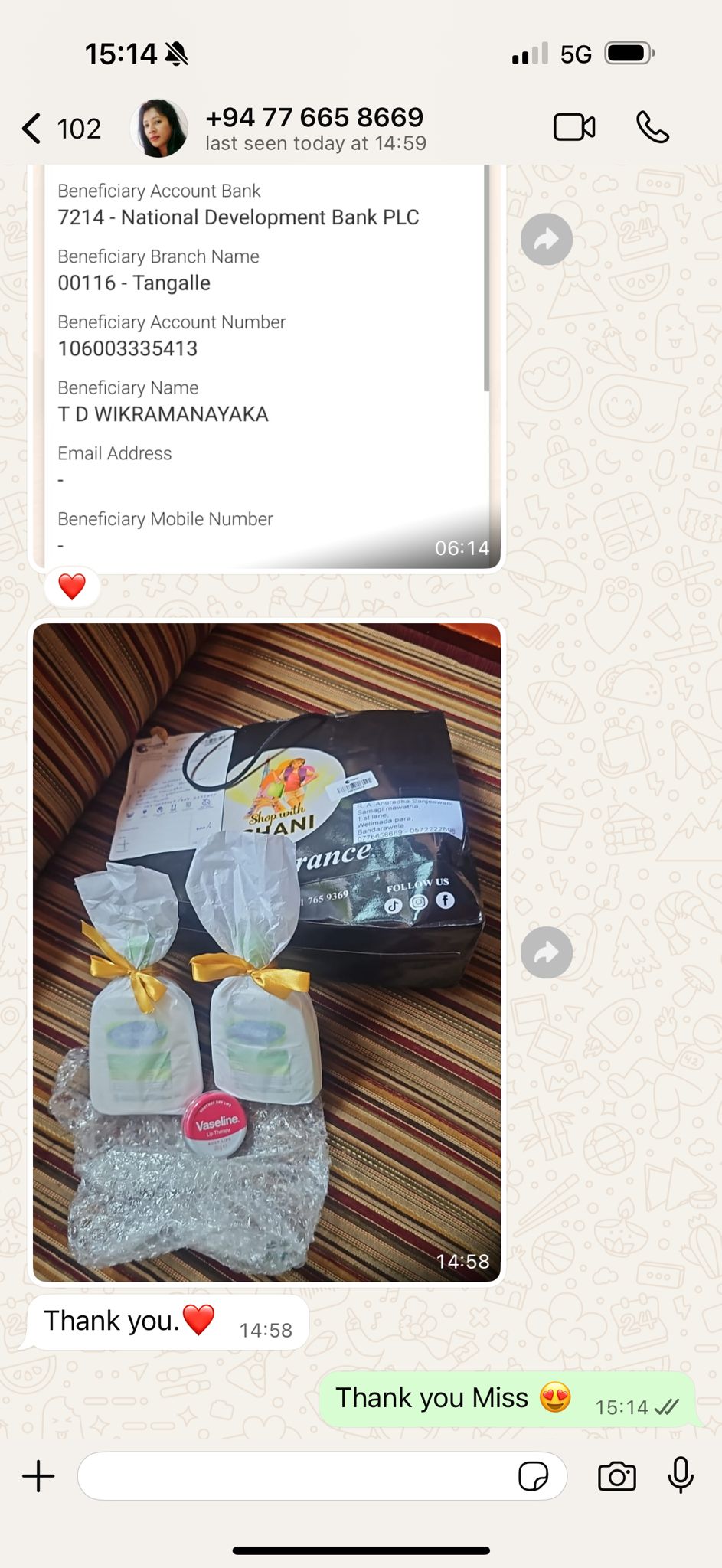Customer feedback 9